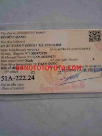 Cần bán Toyota Camry GL 2.2 MT Máy xăng 1995 màu Xanh