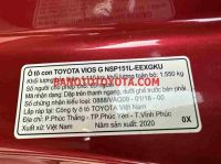 Bán Toyota Vios 1.5G 2020 - Đỏ