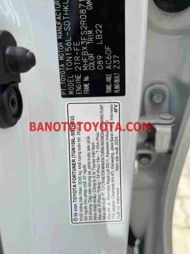Toyota Fortuner 2.7L 4x4 AT 2024 Số tự động giá đẹp